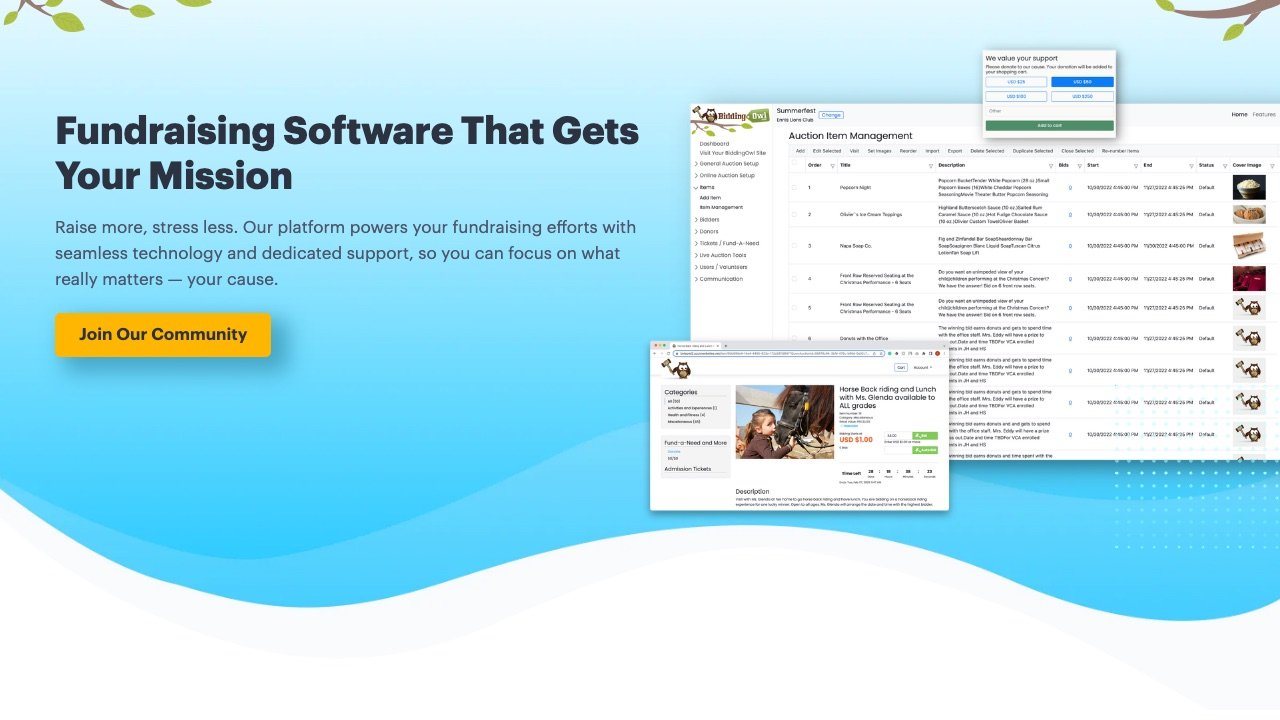 BiddingOwl homepage screenshot