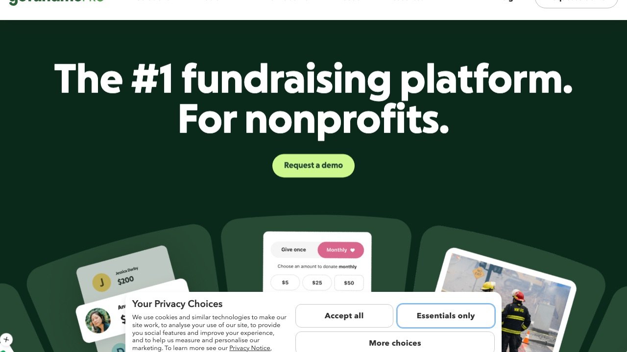 Classy homepage screenshot