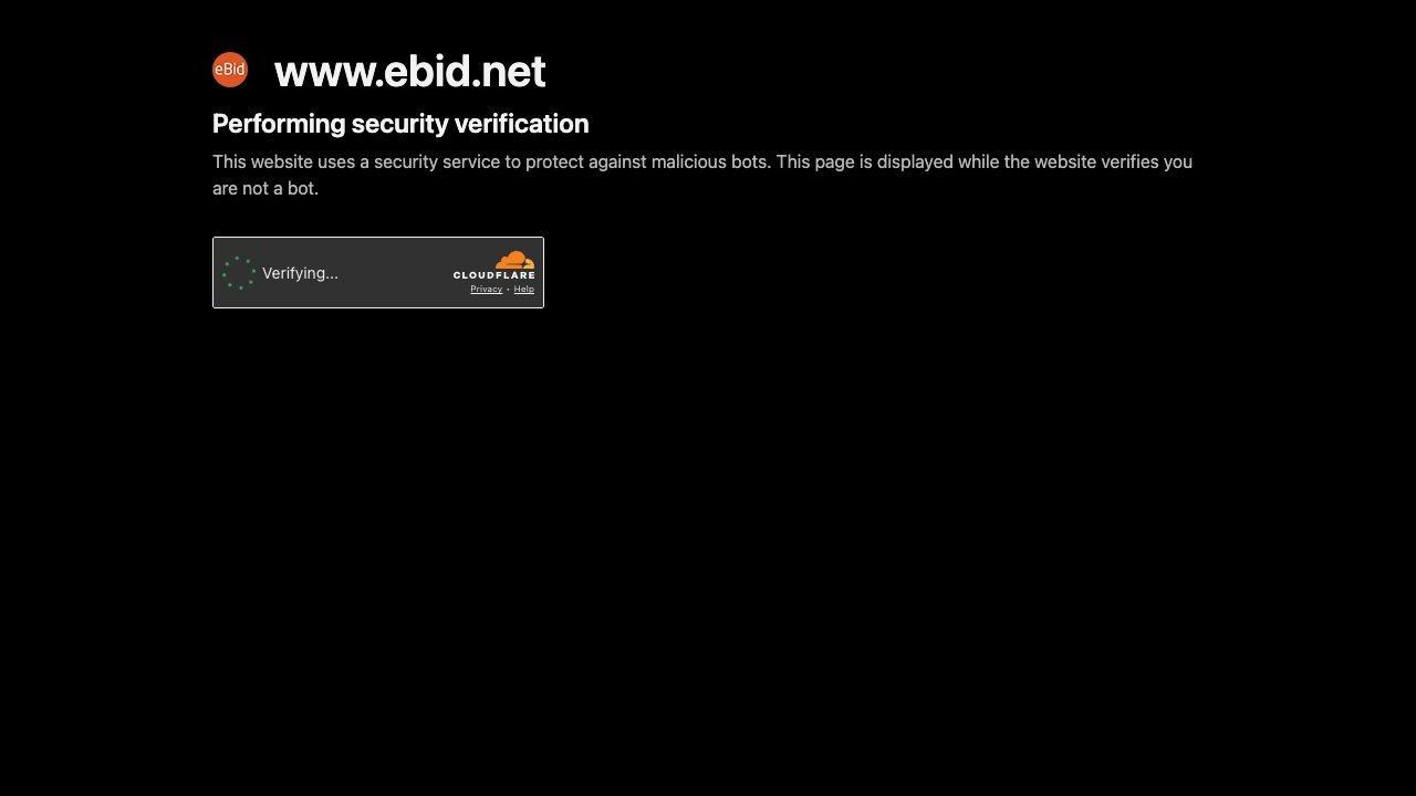 eBid homepage screenshot