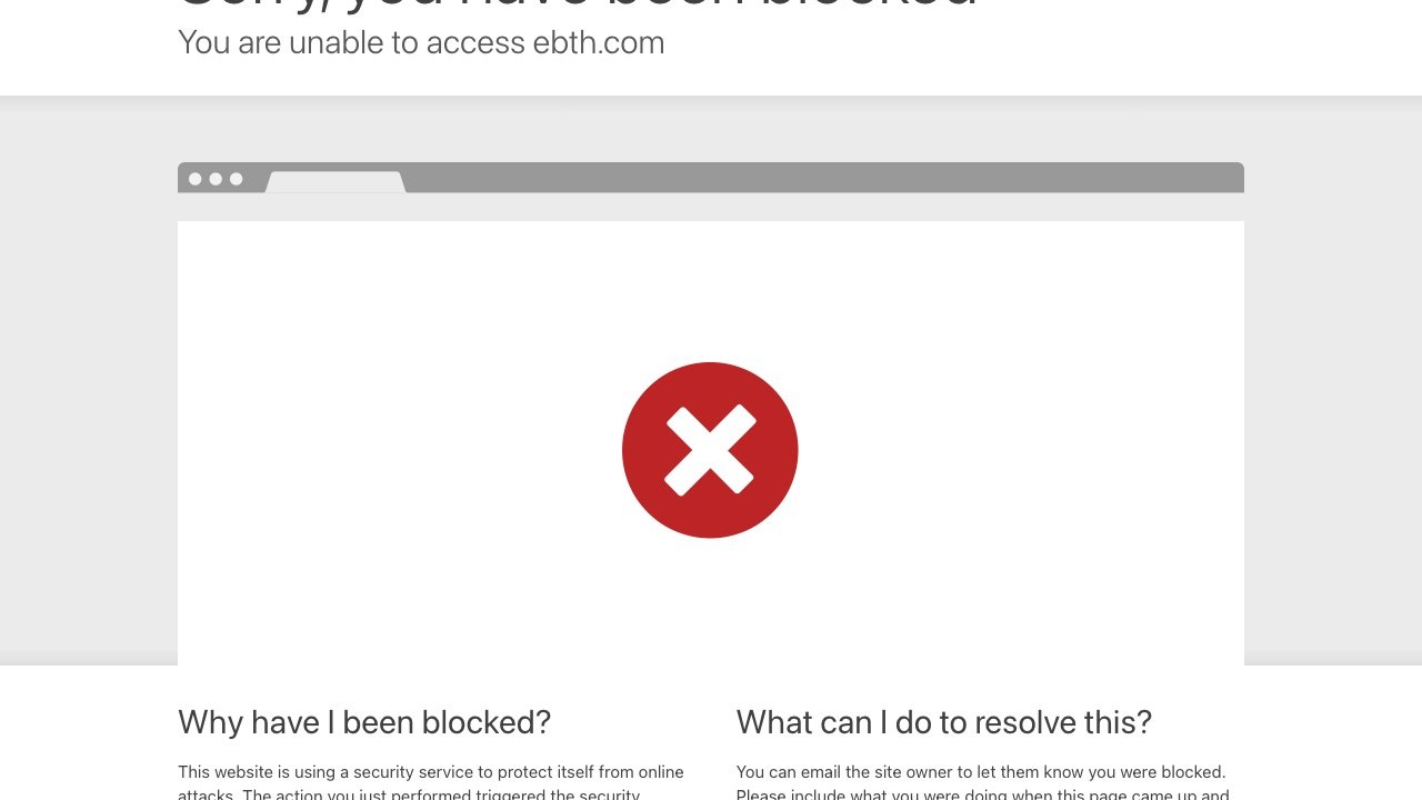 EBTH homepage screenshot