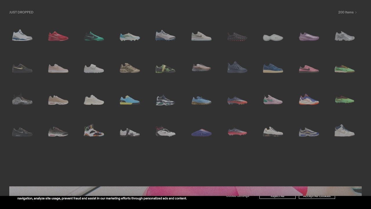 GOAT homepage screenshot