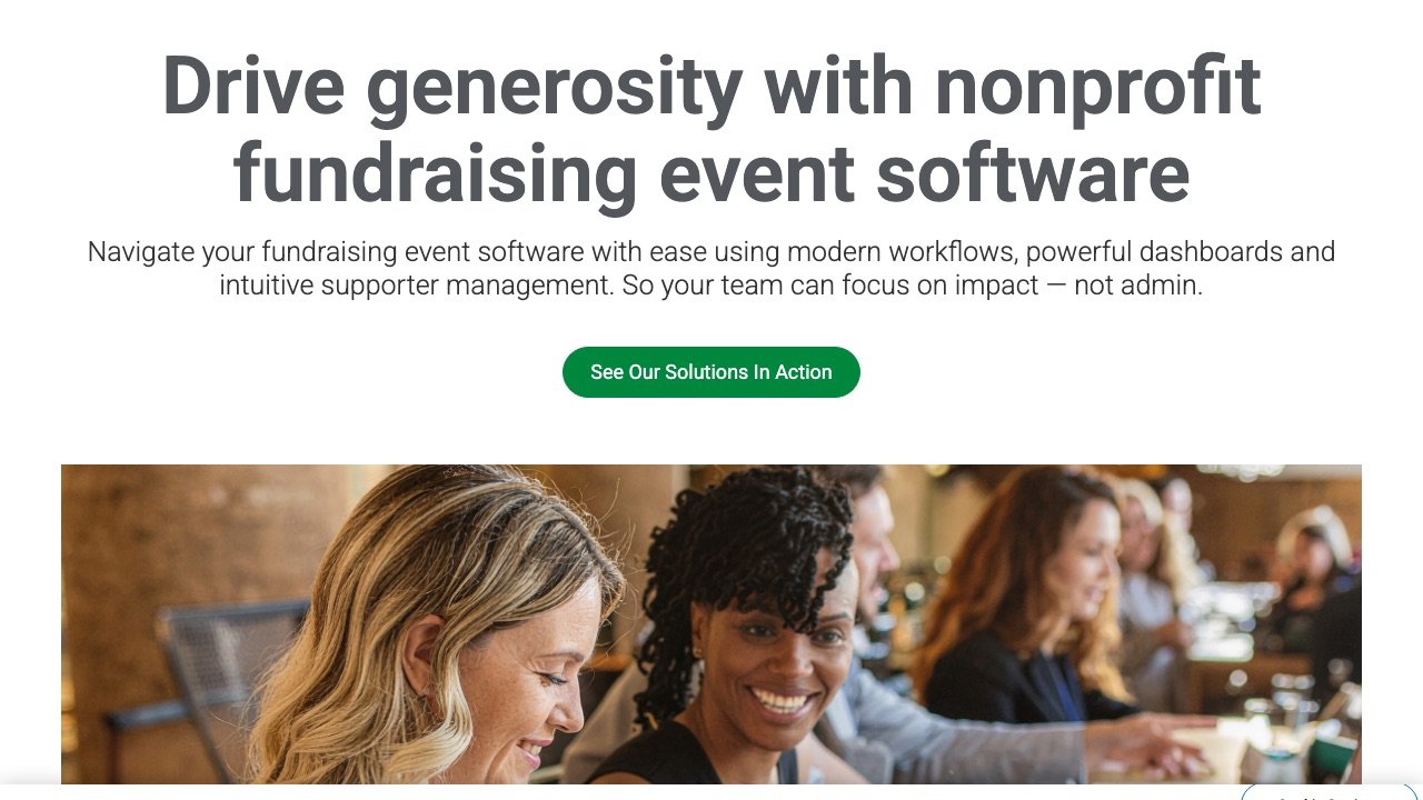 Greater Giving homepage screenshot