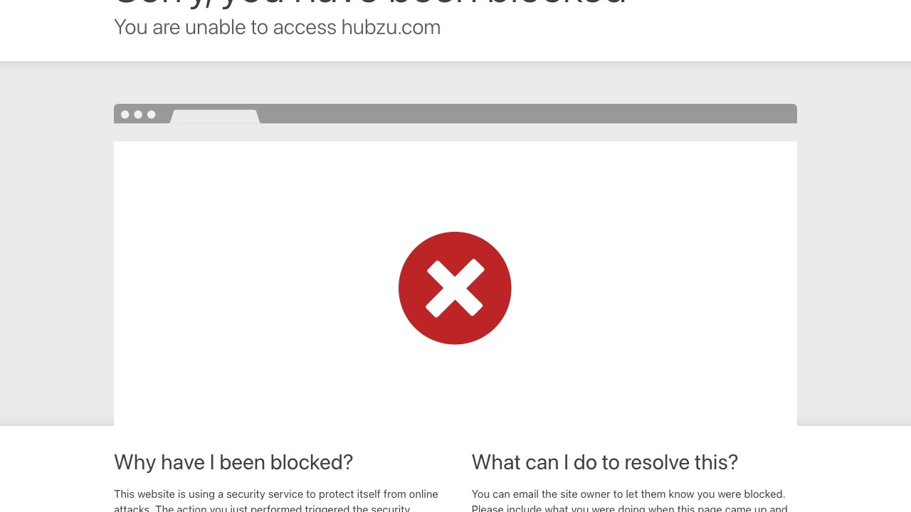 Hubzu homepage screenshot