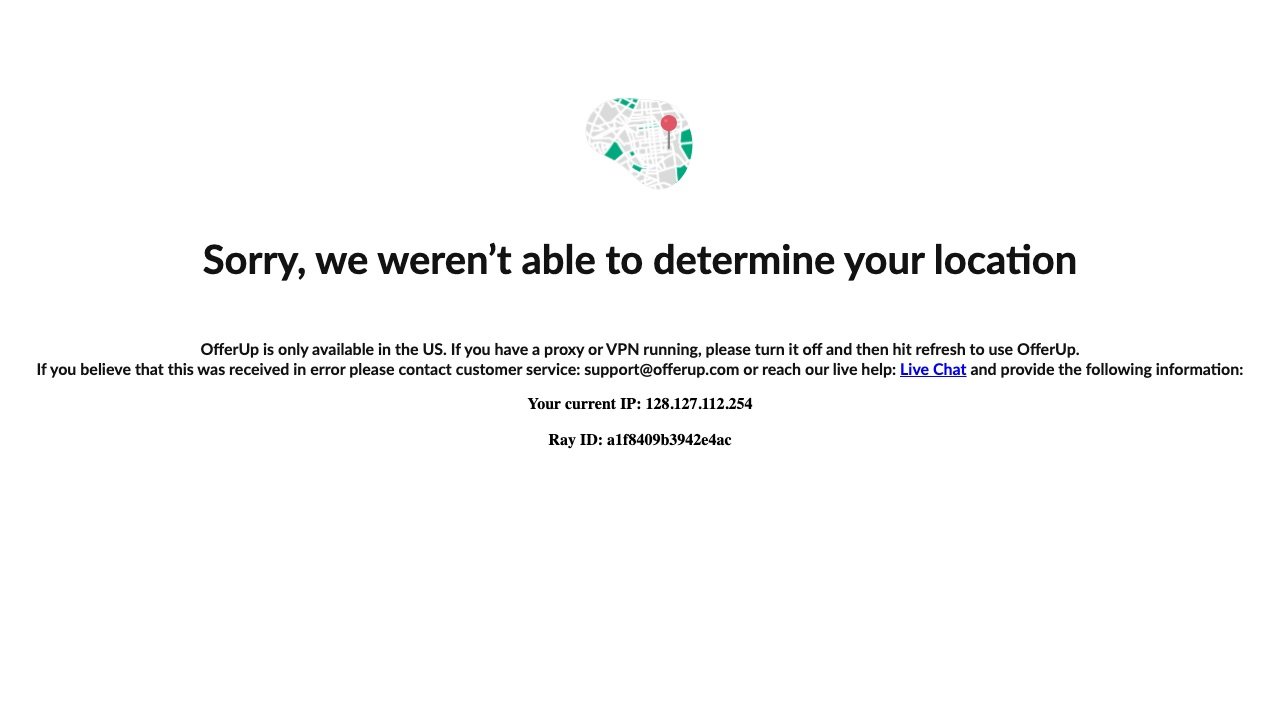 OfferUp homepage screenshot