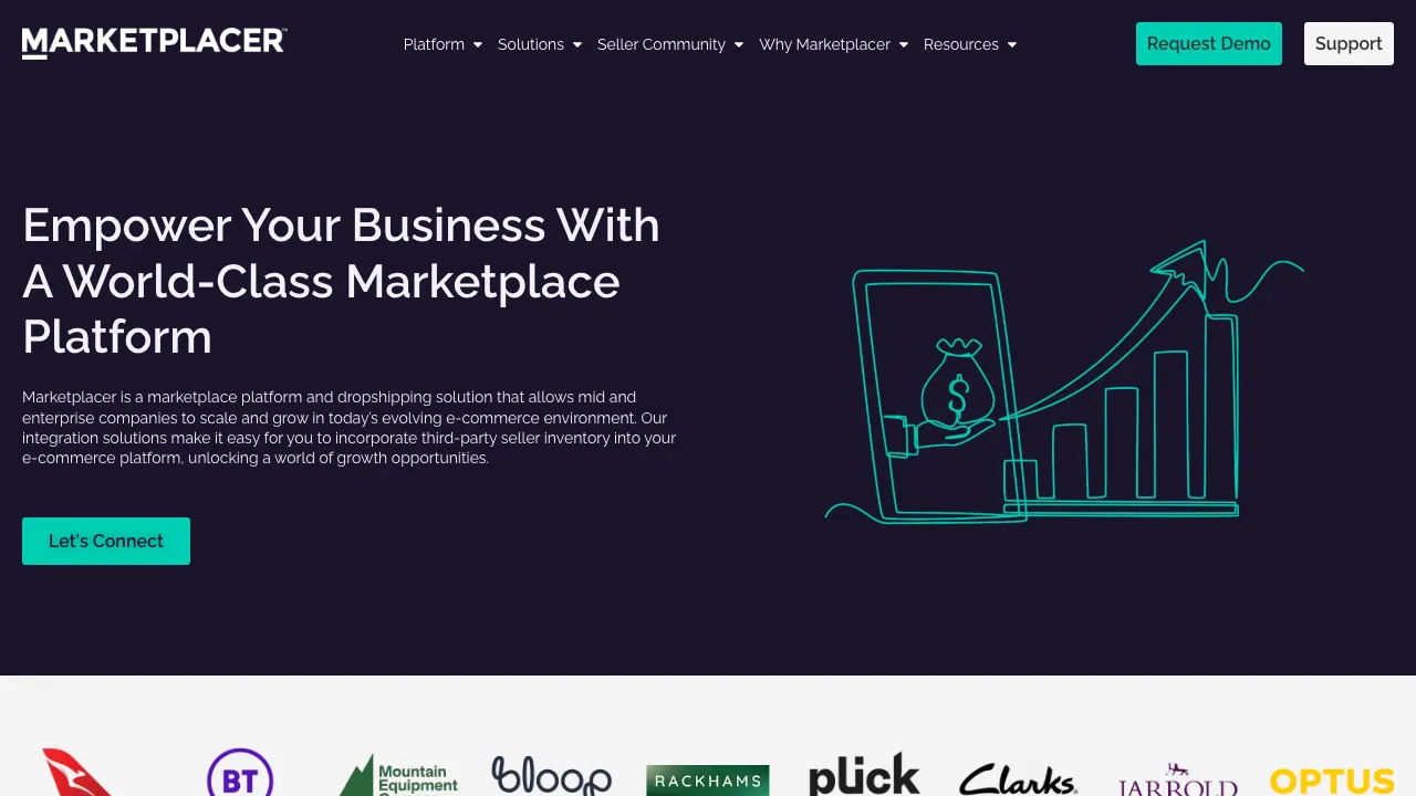 Marketplacer marketplace platform homepage